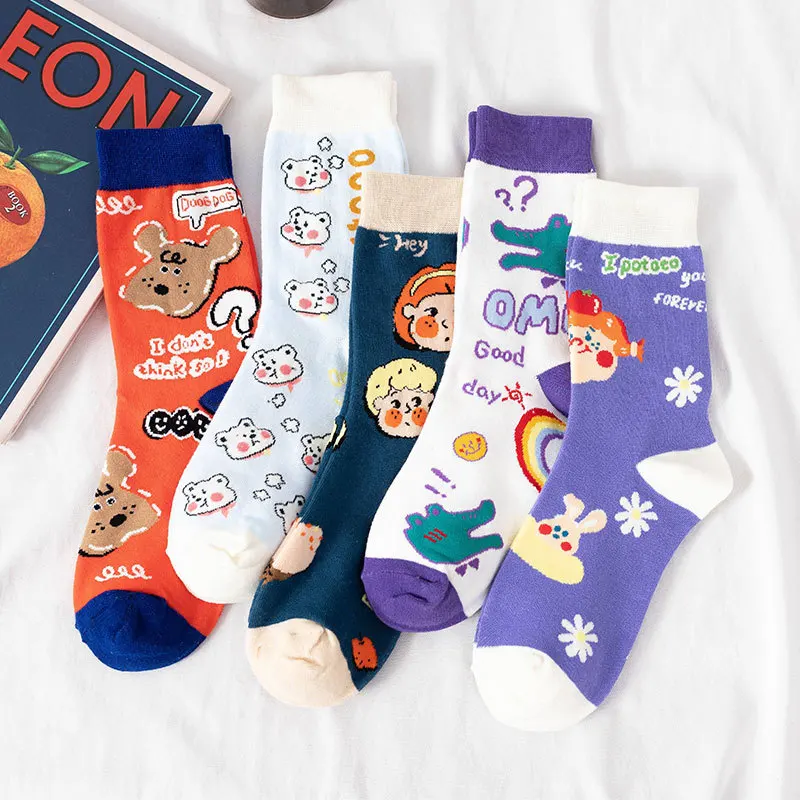 2Pair Fashion Harajuku Middle Tube Socks For Men Women Cartoon Print Casual Sport Sock Cotton Breathable Sokken Calcetines Mujer
2Pair Fashion Harajuku Middle Tube Socks For Men Women Cartoon Print Casual Sport Sock Cotton Breathable Sokken Calcetines Mujer