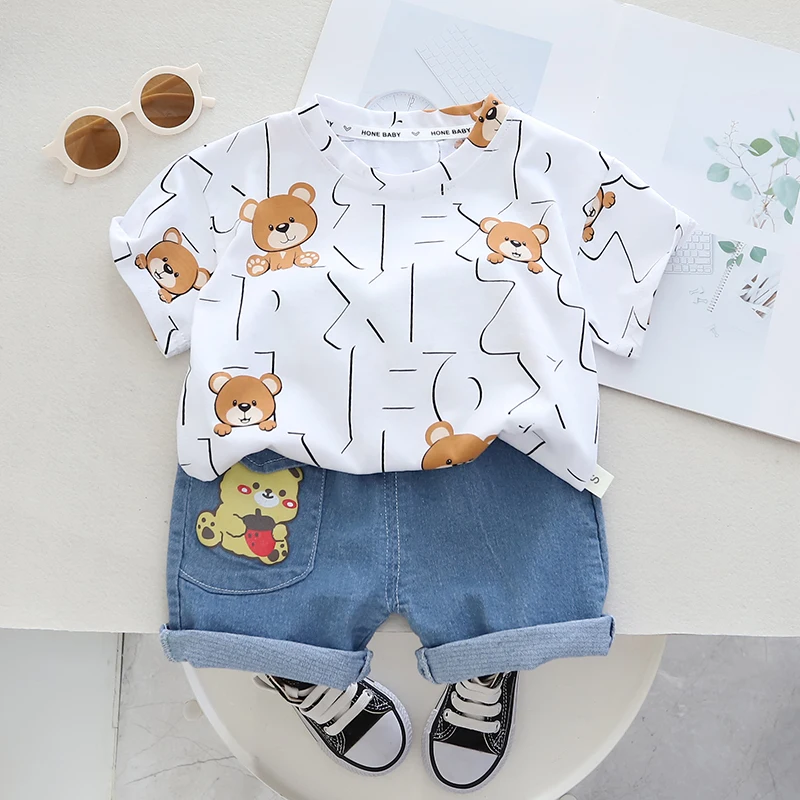 0-5years Baby boy clothing Full Print Cartoon Letter Bear Pattern Baby Clothing Set girls clothing set
0-5years Baby boy clothing Full Print Cartoon Letter Bear Pattern Baby Clothing Set girls clothing set