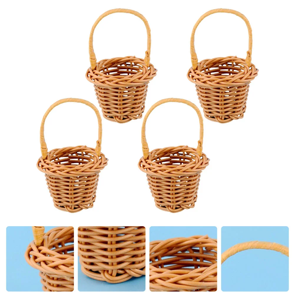 Basket Mini Flower Baskets Miniature Handheld Box Toys Wicker Picnic Tote Woven Rattan Landscape Favor Party Handles Candy Props
Basket Mini Flower Baskets Miniature Handheld Box Toys Wicker Picnic Tote Woven Rattan Landscape Favor Party Handles Candy Props
