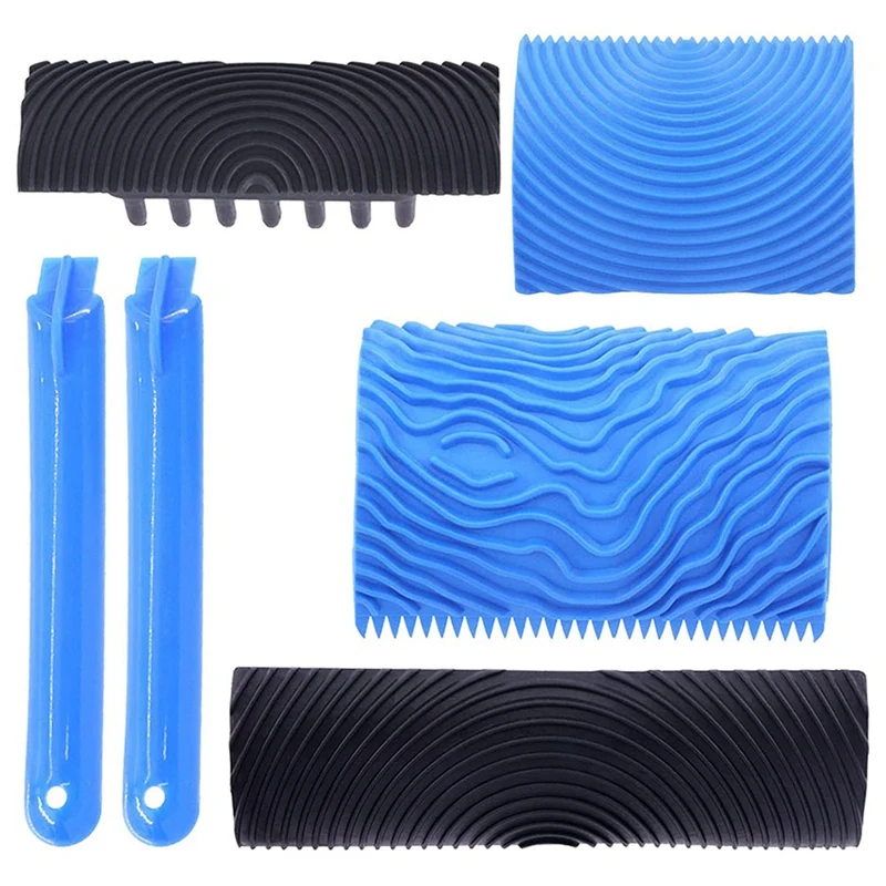 JFBL Hot 4Pc Wood Graining Painting Tool Set,MS6 MS17 MS18B Grain Texture Pattern Roller With Handle,For DIY Floor Furniture Hom
JFBL Hot 4Pc Wood Graining Painting Tool Set,MS6 MS17 MS18B Grain Texture Pattern Roller With Handle,For DIY Floor Furniture Hom