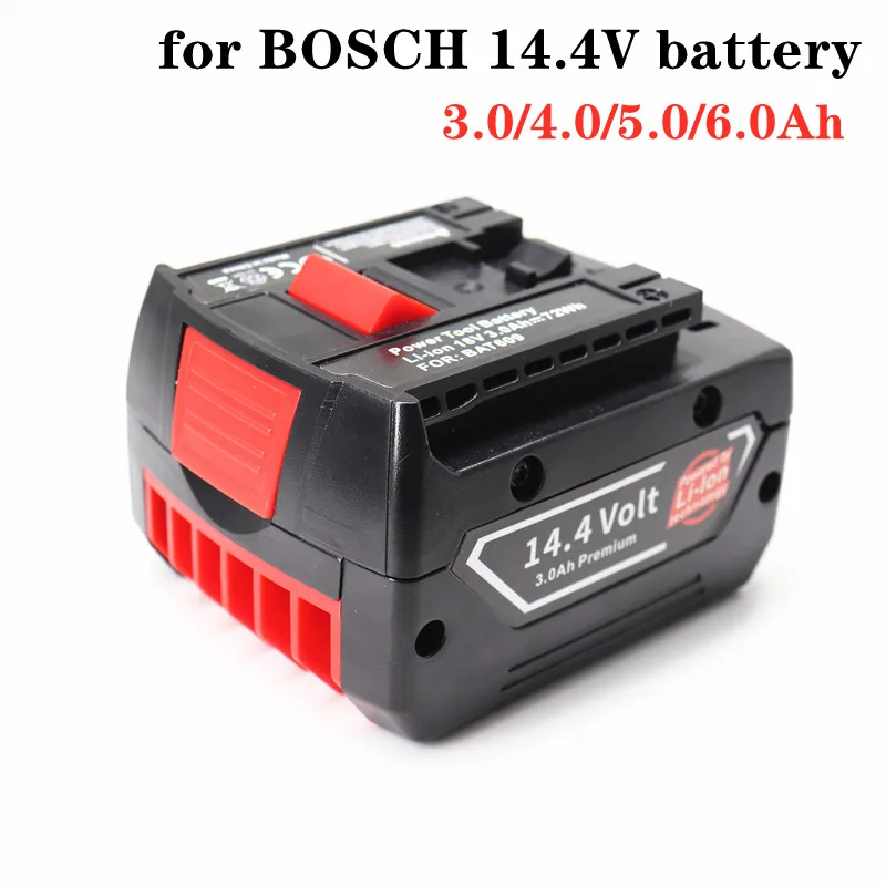 

14,4 V 6000mAh перезаряжаемый литиевый аккумулятор, подходит для Аккумуляторная дрель Bosch отверток BAT607, BAT607G, BAT614, BAT614G