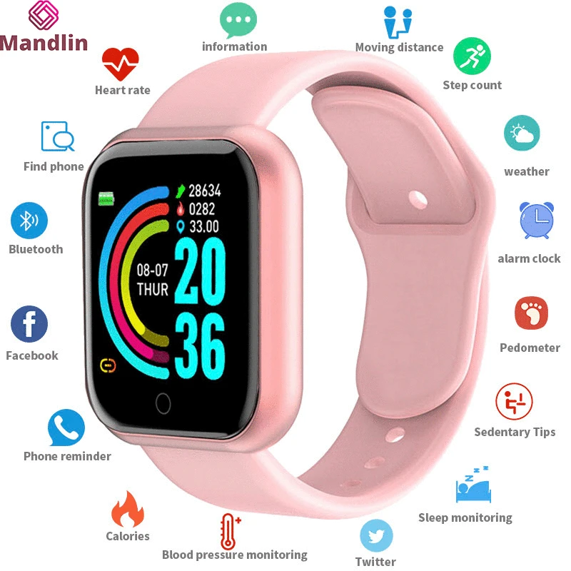 D20 Smart Watch Women Men Bluetooth Connected Phone Music Fitness Sports Bracelet Sleep Monitor Y68 Multifunctional Smartwatch
D20 Smart Watch Women Men Bluetooth Connected Phone Music Fitness Sports Bracelet Sleep Monitor Y68 Multifunctional Smartwatch