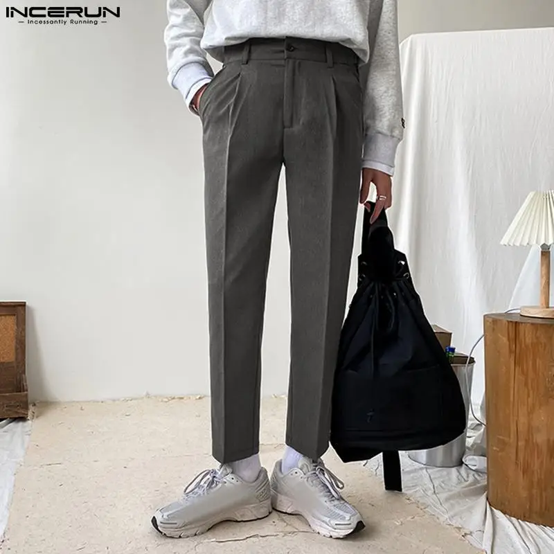 INCERUN Men Pants Solid Color Button Korean Style Leisure Business Trousers Men Streetwear 2023 Pockets Casual Long Pants S-5XL
INCERUN Men Pants Solid Color Button Korean Style Leisure Business Trousers Men Streetwear 2023 Pockets Casual Long Pants S-5XL