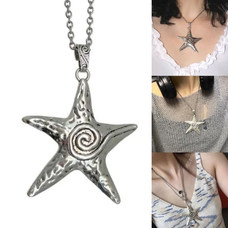 Science and Technology Sense Big Five-pointed Star Design Y2k Sweet and Cool Niche Pendant Necklace Ins Wind Retro Old
Science and Technology Sense Big Five-pointed Star Design Y2k Sweet and Cool Niche Pendant Necklace Ins Wind Retro Old