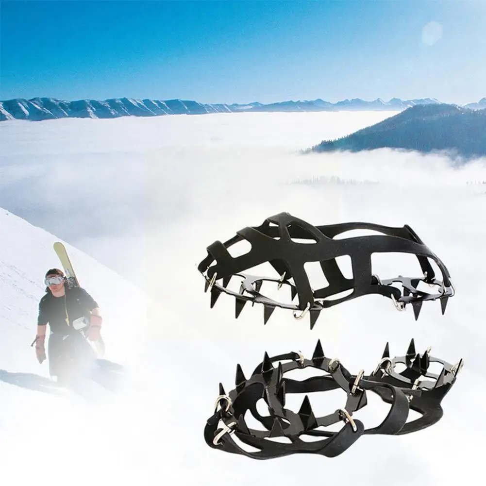 1 пара 18 скобы стальные противоскользящие уличные зимние туфли для скалолазания над скобами рыболовные шипы захват для льда чехол I8w2 
1 пара 18 скобы стальные противоскользящие уличные зимние туфли для скалолазания над скобами рыболовные шипы захват для льда чехол I8w2