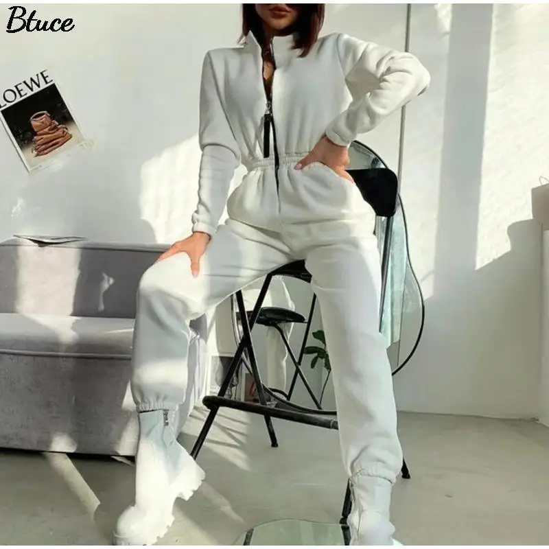 Women Zipper Jumpsuits Female Fashion Playsuit Tracksuits Outfit Casual Soft Sports Straight Elastic Waist Sweatshirts Jumpsuits
Women Zipper Jumpsuits Female Fashion Playsuit Tracksuits Outfit Casual Soft Sports Straight Elastic Waist Sweatshirts Jumpsuits