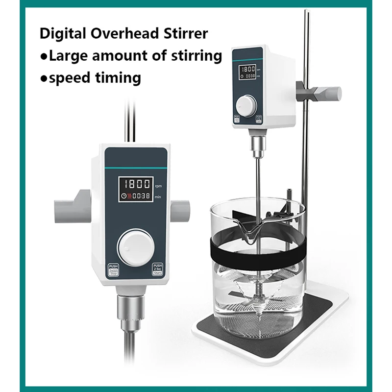 Electric mixer industrial overhead mixer digital display constant speed laboratory mixer high power
Electric mixer industrial overhead mixer digital display constant speed laboratory mixer high power
