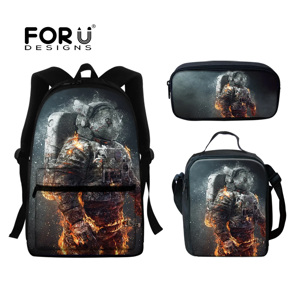 FORUDESIGNS Большая вместительная школьная сумка с рисунком астронавта для подростков, 3 шт., Прочный Школьный рюкзак для мальчиков-подростков
FORUDESIGNS Большая вместительная школьная сумка с рисунком астронавта для подростков, 3 шт., Прочный Школьный рюкзак для мальчиков-подростков