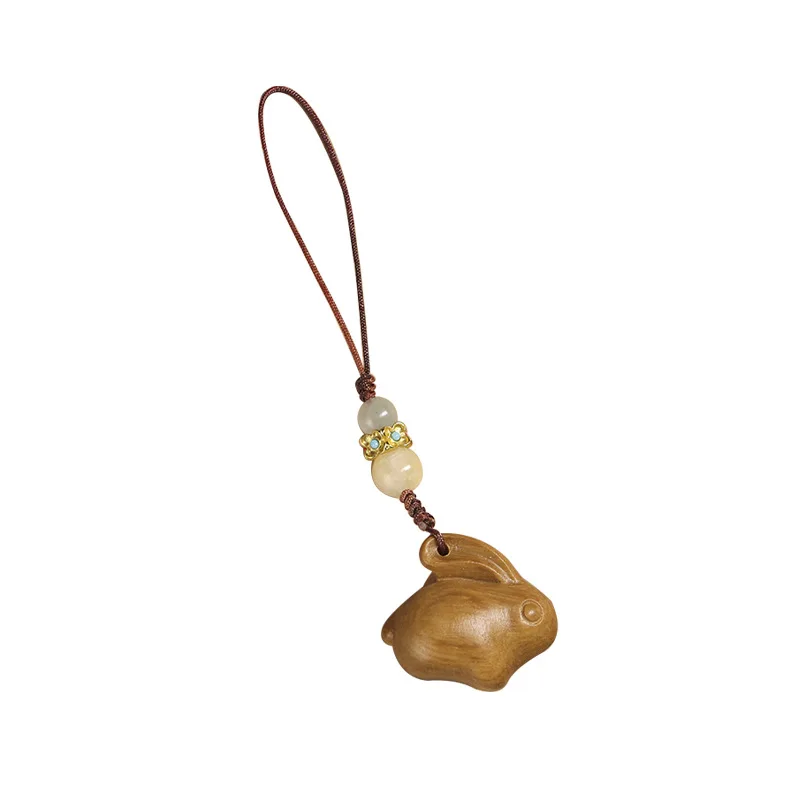 Romantic cure series green sandalwood DIY zodiac rabbit key chain mobile phone lanyard art retro anti lost mobile phone pendant
Romantic cure series green sandalwood DIY zodiac rabbit key chain mobile phone lanyard art retro anti lost mobile phone pendant