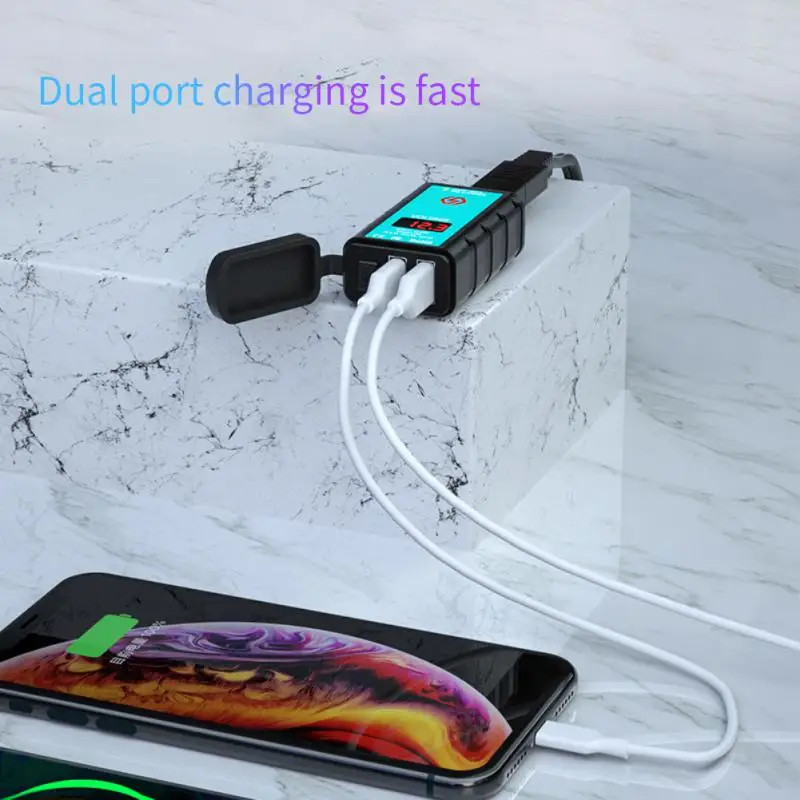 QC3.0 12V USB Motorcycle Charger Quick Charger Waterproof Switch With Voltmeter SAE Plug To USB Type-C Socket Moto Accessories
QC3.0 12V USB Motorcycle Charger Quick Charger Waterproof Switch With Voltmeter SAE Plug To USB Type-C Socket Moto Accessories