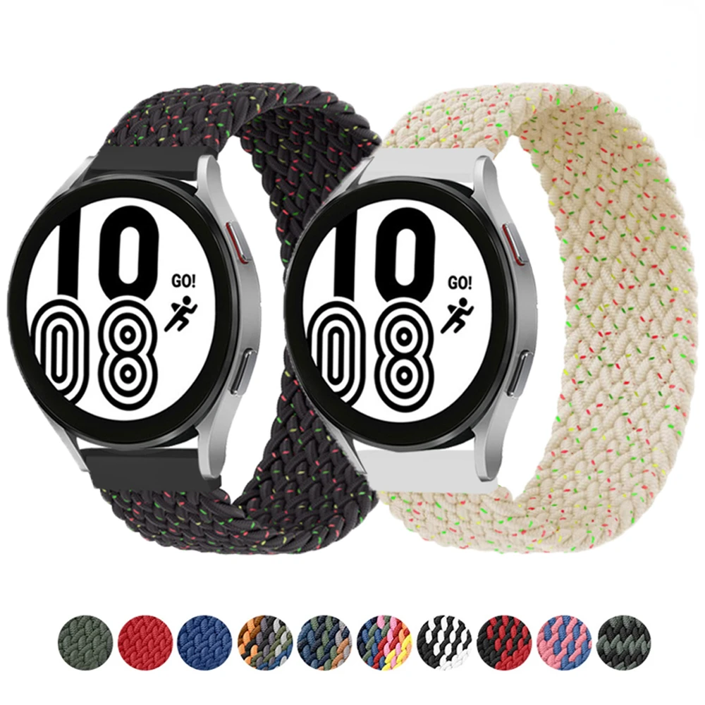 20mm 22mm Strap for Samsung Galaxy watch 4 3 Gear S3 frontier active 2 Braided Solo Loop Nylon HUAWEI watch gt 2e pro 3 Band
20mm 22mm Strap for Samsung Galaxy watch 4 3 Gear S3 frontier active 2 Braided Solo Loop Nylon HUAWEI watch gt 2e pro 3 Band