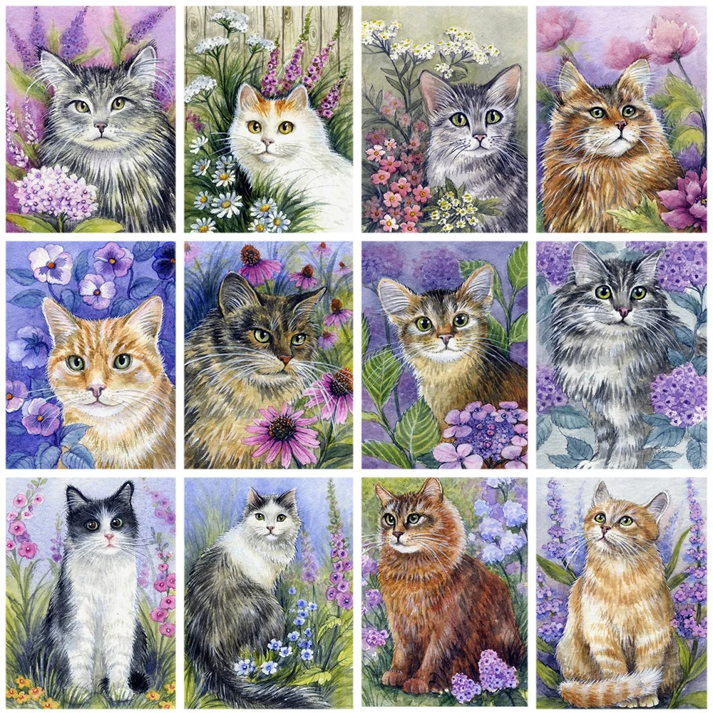Round Drill Diamond Painting New Arrival Cat Embroidery Animal Mosaic Handmade Gift Home Decor Diamond Art
Round Drill Diamond Painting New Arrival Cat Embroidery Animal Mosaic Handmade Gift Home Decor Diamond Art