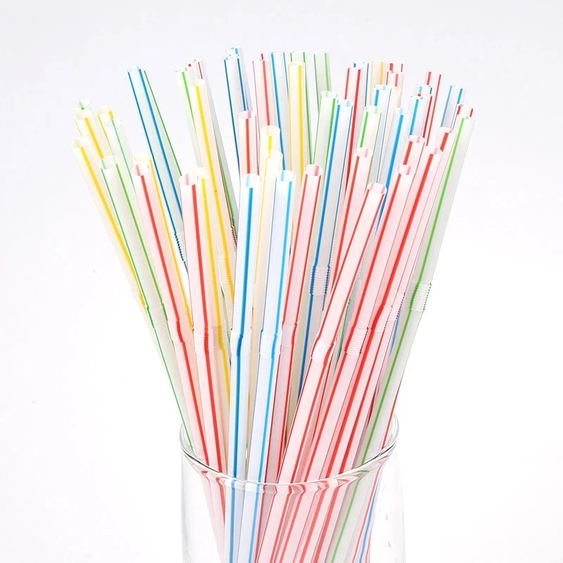 100Pcs Colorful Disposable Plastic Straws for Kitchenware Bar Party Event Alike Supplies Striped Cocktail Drinking Straws
100Pcs Colorful Disposable Plastic Straws for Kitchenware Bar Party Event Alike Supplies Striped Cocktail Drinking Straws