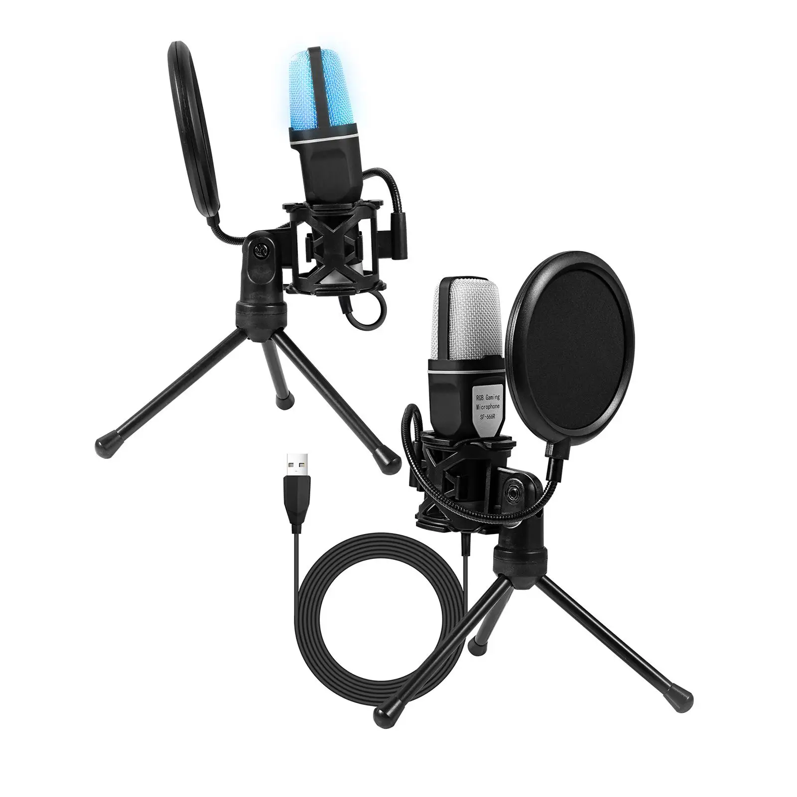 Condenser Microphone Noise Reduction RGB Lighting Adjustable Computer Mic for Video Recording Singing Gaming Music Studio
Condenser Microphone Noise Reduction RGB Lighting Adjustable Computer Mic for Video Recording Singing Gaming Music Studio