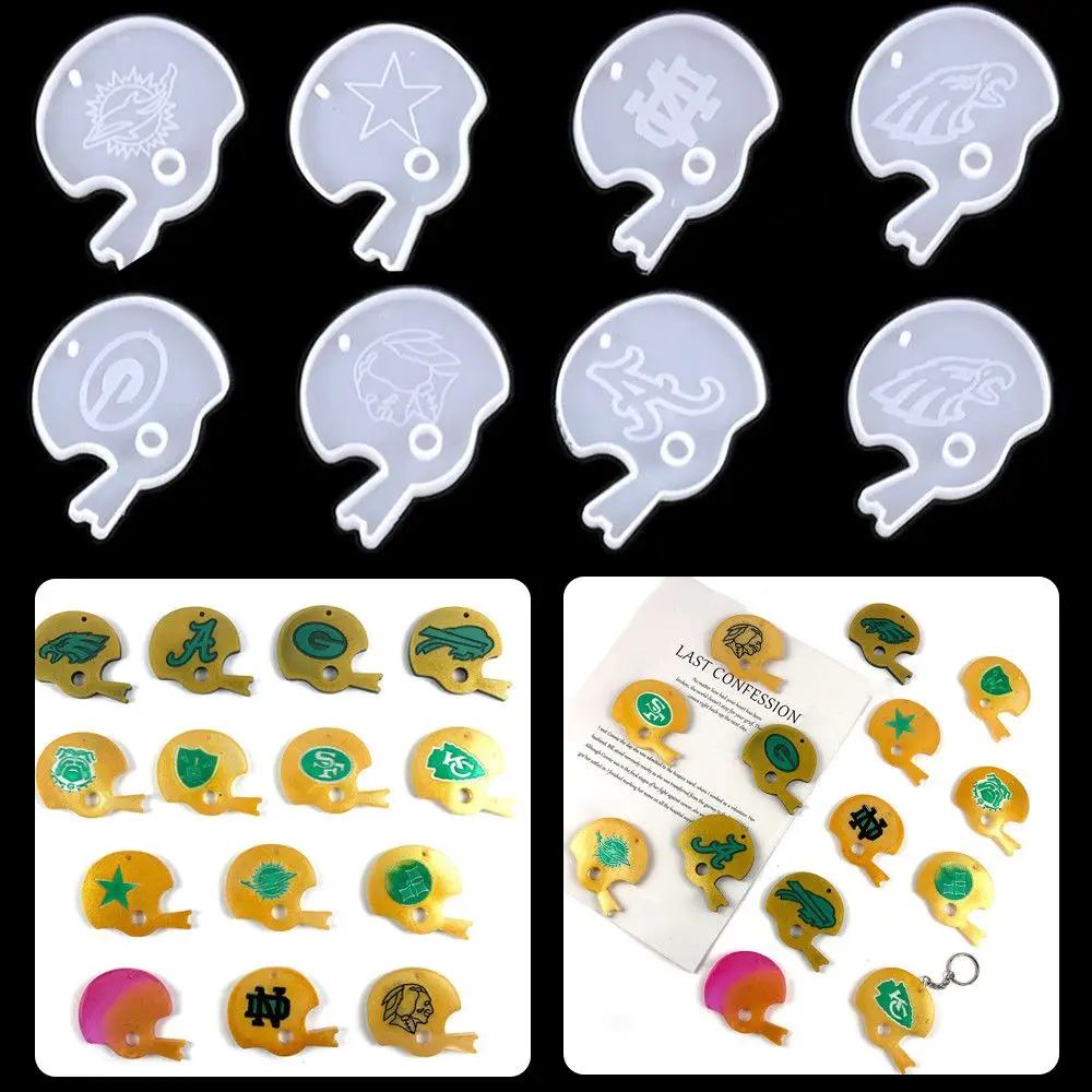 Diy Craft Cake Tools Resin Crafts Candy Chocolate Rugby Keychain Molds Jewelry Making Tool Helmet Mold Silicone Moulds
Diy Craft Cake Tools Resin Crafts Candy Chocolate Rugby Keychain Molds Jewelry Making Tool Helmet Mold Silicone Moulds