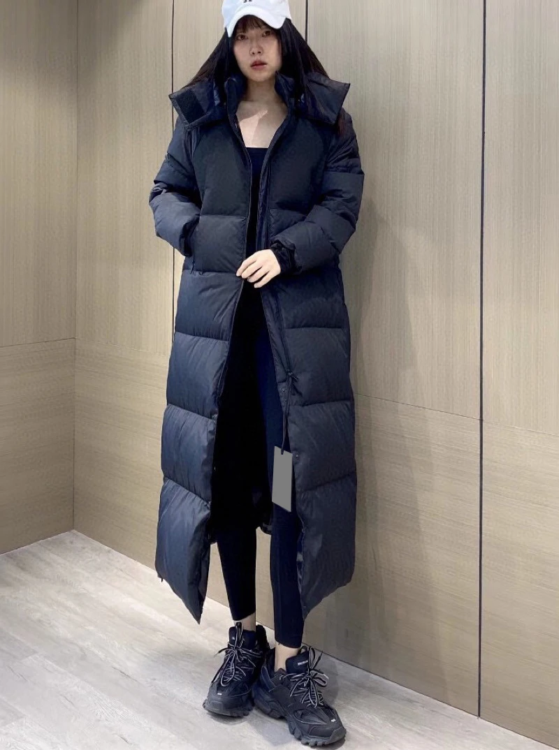 Korean Fashion Overcoat Warm Winter Goose Down Thickened Stand Collar Zipper Black Hooded Long Coats Down Puffer Jacket Women
Korean Fashion Overcoat Warm Winter Goose Down Thickened Stand Collar Zipper Black Hooded Long Coats Down Puffer Jacket Women