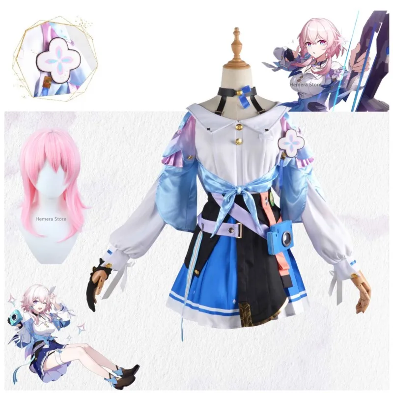 March 7th Cosplay Game Honkai: Star Rail Costume Dress Suit Girl Halloween Carnival Cosplay Party Props Accessories Wig Role
March 7th Cosplay Game Honkai: Star Rail Costume Dress Suit Girl Halloween Carnival Cosplay Party Props Accessories Wig Role
