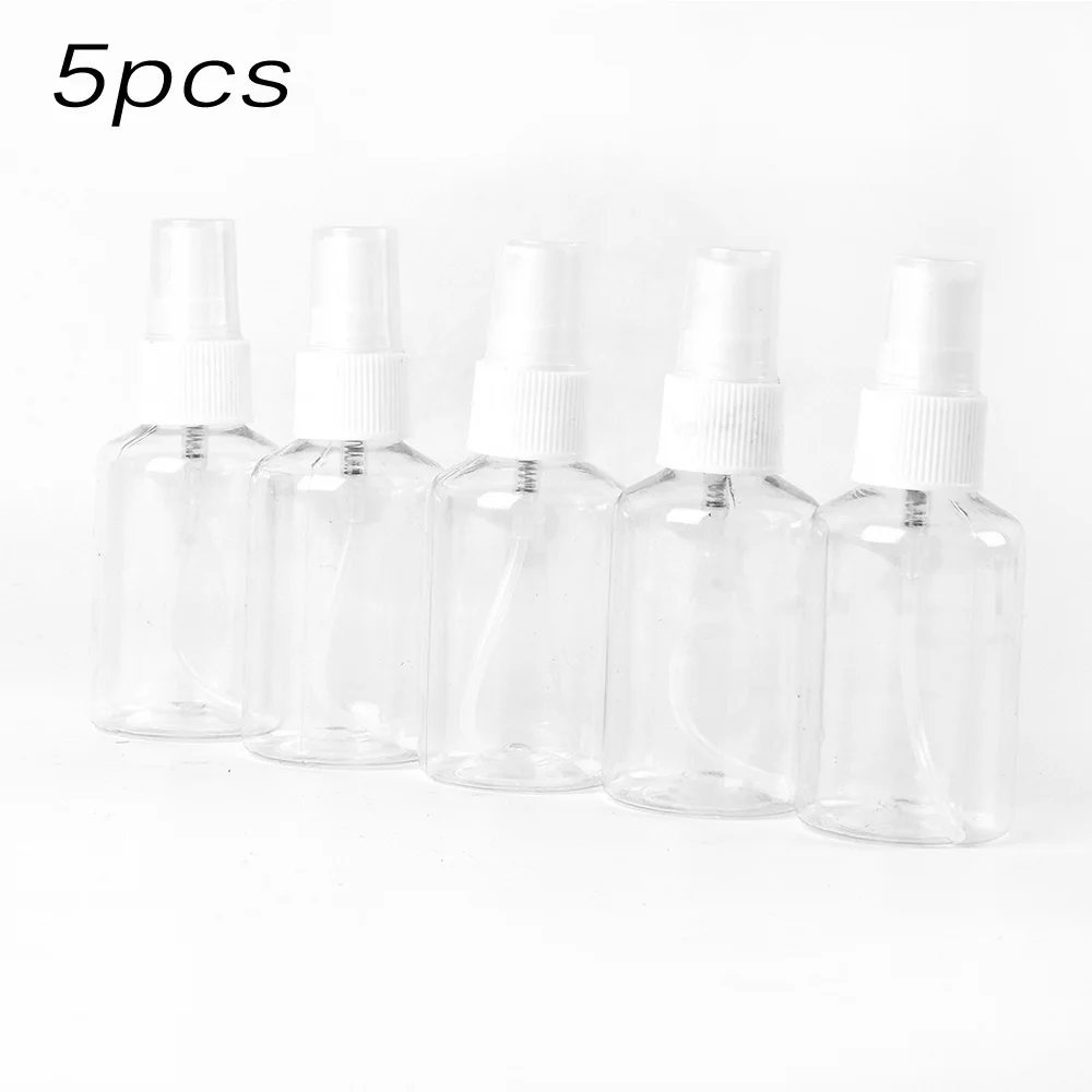 5Pcs Spray Bottle 50ml Empty Plastic Spray Bottles Vial Refillable Mist Pump Perfume Essential Oil Atomizer Travel Accessories
5Pcs Spray Bottle 50ml Empty Plastic Spray Bottles Vial Refillable Mist Pump Perfume Essential Oil Atomizer Travel Accessories