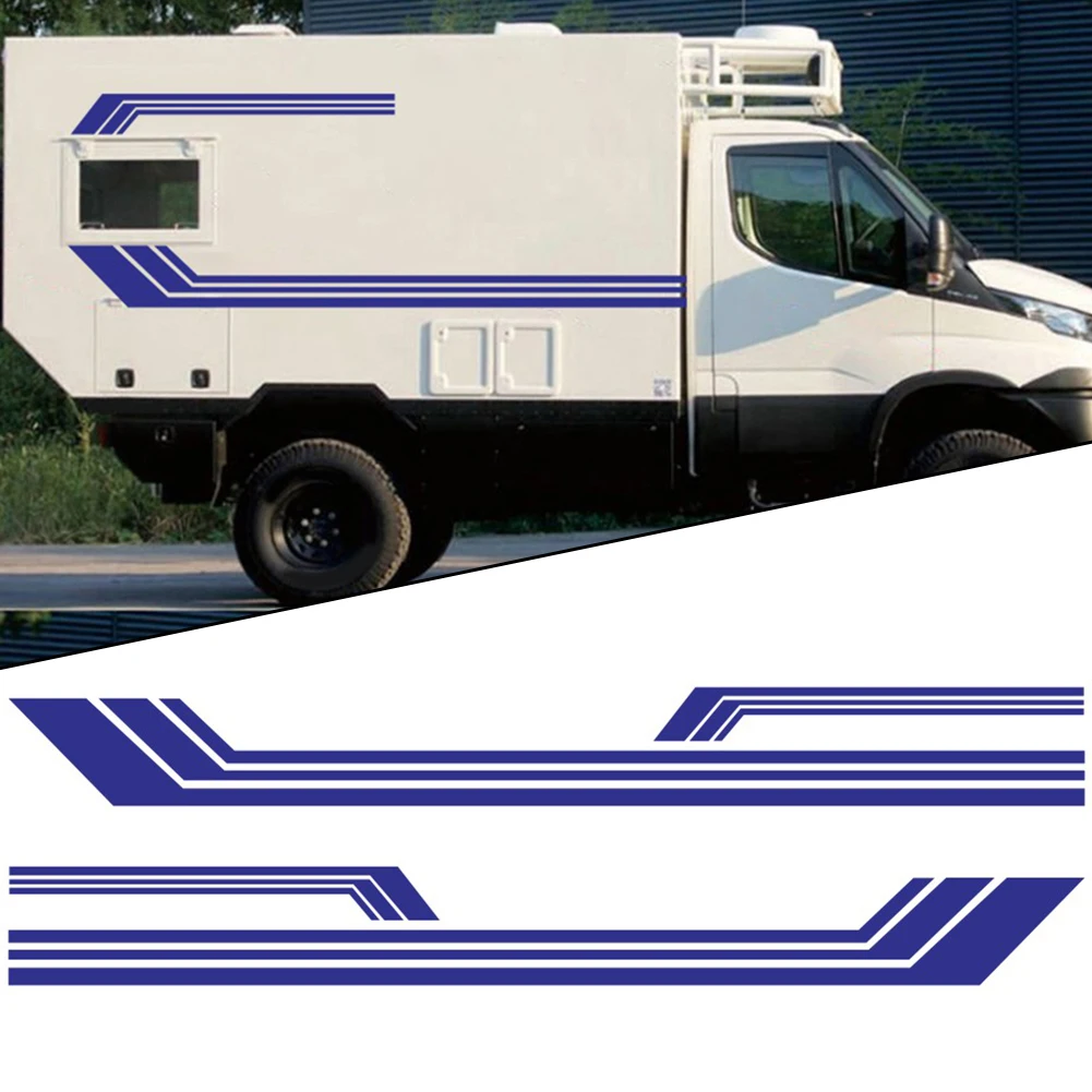 2set Car Stickers Stripes Graphics For Motorhome Horsebox Caravan RV Camper Van Body Decor Vinyl Decals Accessories
2set Car Stickers Stripes Graphics For Motorhome Horsebox Caravan RV Camper Van Body Decor Vinyl Decals Accessories