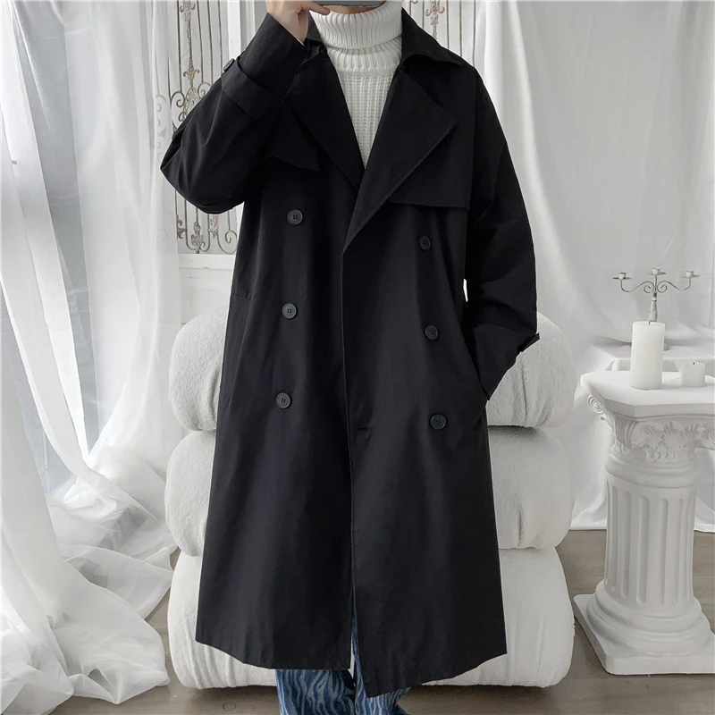 NewLong Trench Coat Jacket Men Cotton Autumn Spring Black Hip Hop Japanese Coats Streetwear Men Windbreaker Jacket Casual
NewLong Trench Coat Jacket Men Cotton Autumn Spring Black Hip Hop Japanese Coats Streetwear Men Windbreaker Jacket Casual