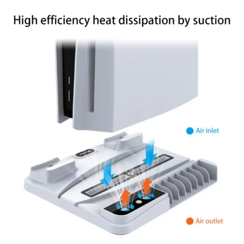 Fast Charging Game Controller Cooling Base 3 In 1 White Charging Station Multi-function Type-c Charging Capaciousness Adjustable
Fast Charging Game Controller Cooling Base 3 In 1 White Charging Station Multi-function Type-c Charging Capaciousness Adjustable