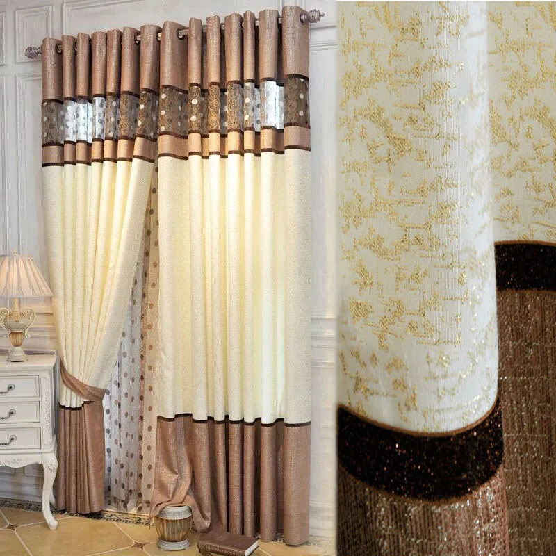 European Window Luxury Gold Silk Jacquard Chenille Curtains Bird Nest Embroidery Tulle For Living Room Kitchen Bedroom Custom #5
European Window Luxury Gold Silk Jacquard Chenille Curtains Bird Nest Embroidery Tulle For Living Room Kitchen Bedroom Custom #5