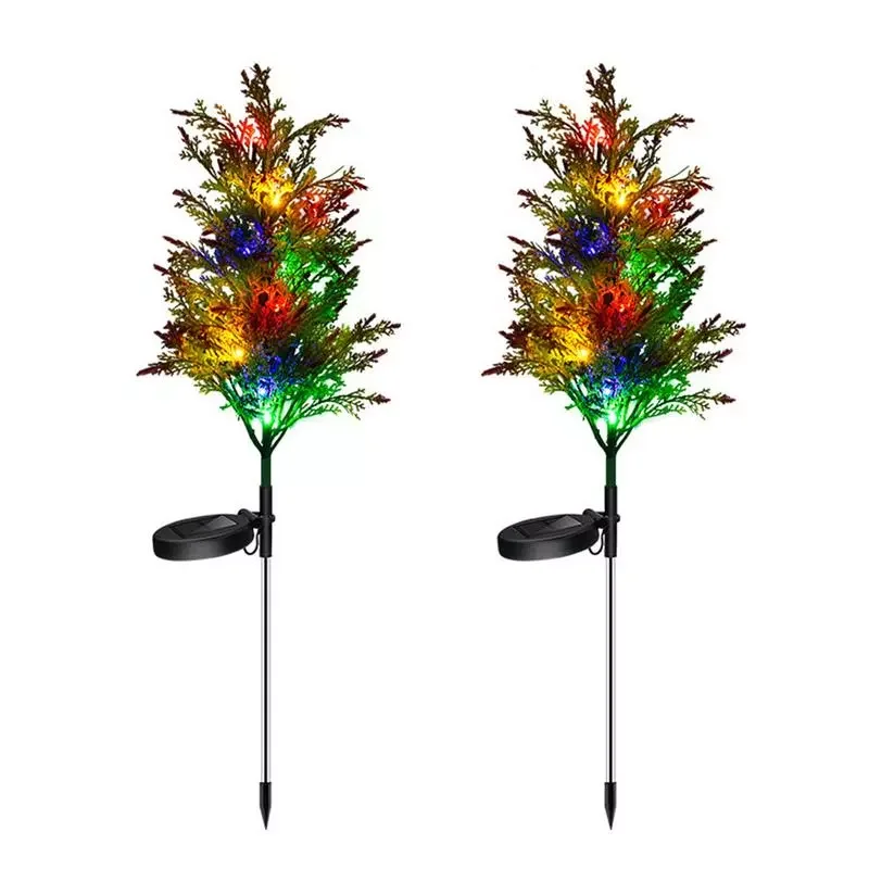 Новогодние садовые светильники для новогодней елки NEW2023 на солнечной батарее, 2 упаковки, рождественские украшения, искусственная сосна с 
Новогодние садовые светильники для новогодней елки NEW2023 на солнечной батарее, 2 упаковки, рождественские украшения, искусственная сосна с