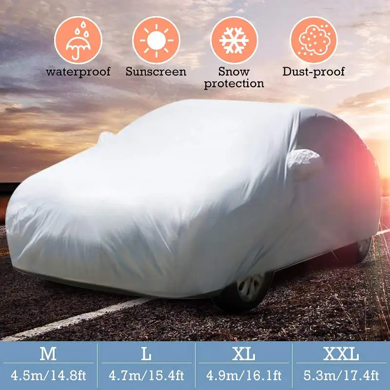 Universal Car CoversUV Waterproof Outdoor Car Cover XXL Size 530X200X150cm UV Snow Dust Resistant Protection Cover for Sedan SUV
Universal Car CoversUV Waterproof Outdoor Car Cover XXL Size 530X200X150cm UV Snow Dust Resistant Protection Cover for Sedan SUV