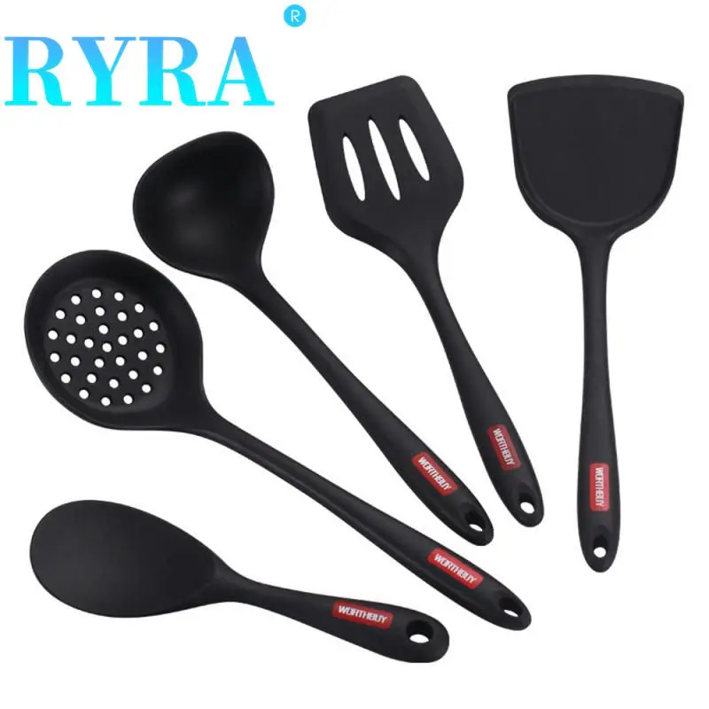 Cooking Utensils Set Resistant High Temperature Leaky Spoon Non-stick Cookware Spatula Shovel Kitchenware Food Grade Kitchenware
Cooking Utensils Set Resistant High Temperature Leaky Spoon Non-stick Cookware Spatula Shovel Kitchenware Food Grade Kitchenware
