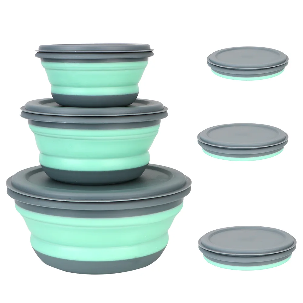 3Pcs/Set Silicone Folding Lunch Box with Lid Portable Picnic Camping Bowl Set Kitchen Tableware Kit Foldable Fruit Salad Bowl
3Pcs/Set Silicone Folding Lunch Box with Lid Portable Picnic Camping Bowl Set Kitchen Tableware Kit Foldable Fruit Salad Bowl