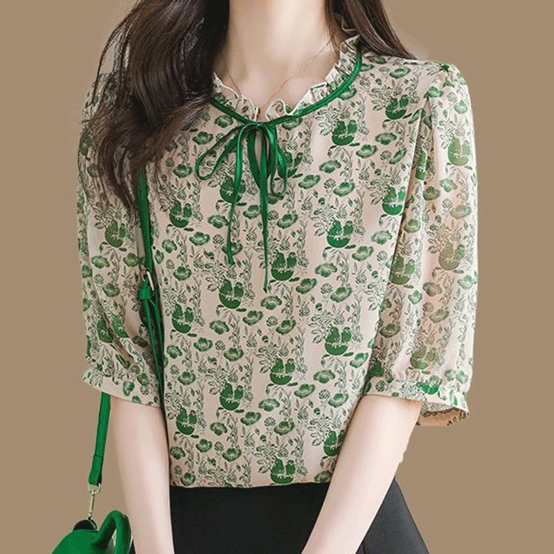 Женский свободный пуловер на завязках, элегантный тонкий пуловер с круглым вырезом и коротким рукавом, повседневная одежда на лето, новинка 2023 
Женский свободный пуловер на завязках, элегантный тонкий пуловер с круглым вырезом и коротким рукавом, повседневная одежда на лето, новинка 2023