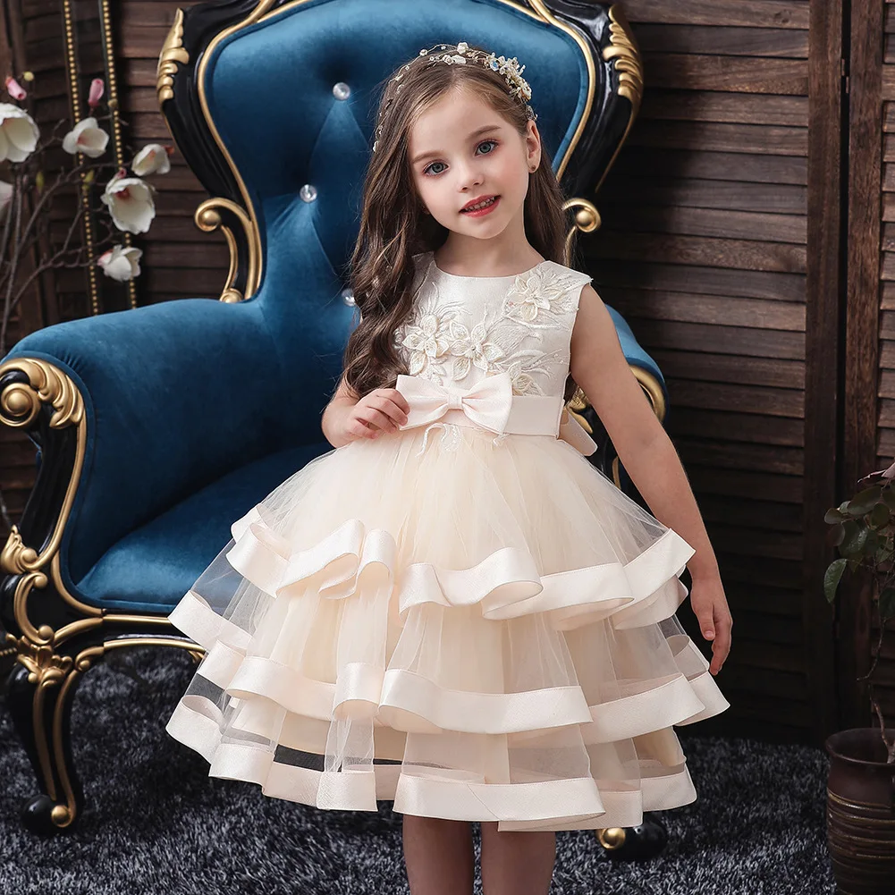 Princess Dress Girls Dresses Bow Printing Flower Embroidery Elegant Casual Party Cute Childrem's Clothing For 3-10T Years old
Princess Dress Girls Dresses Bow Printing Flower Embroidery Elegant Casual Party Cute Childrem's Clothing For 3-10T Years old