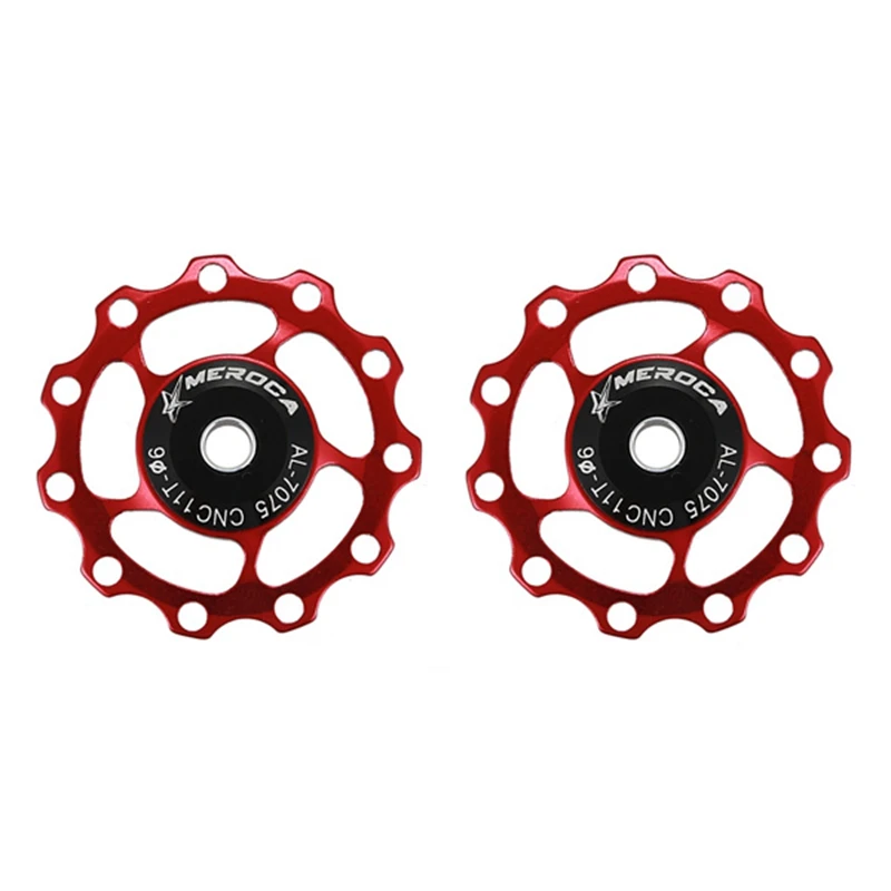 2X MEROCA MTB Road Bike Rear Derailleur 11/13T Guide For 8.9.10.11 Speed Cycling Alloy Red
2X MEROCA MTB Road Bike Rear Derailleur 11/13T Guide For 8.9.10.11 Speed Cycling Alloy Red