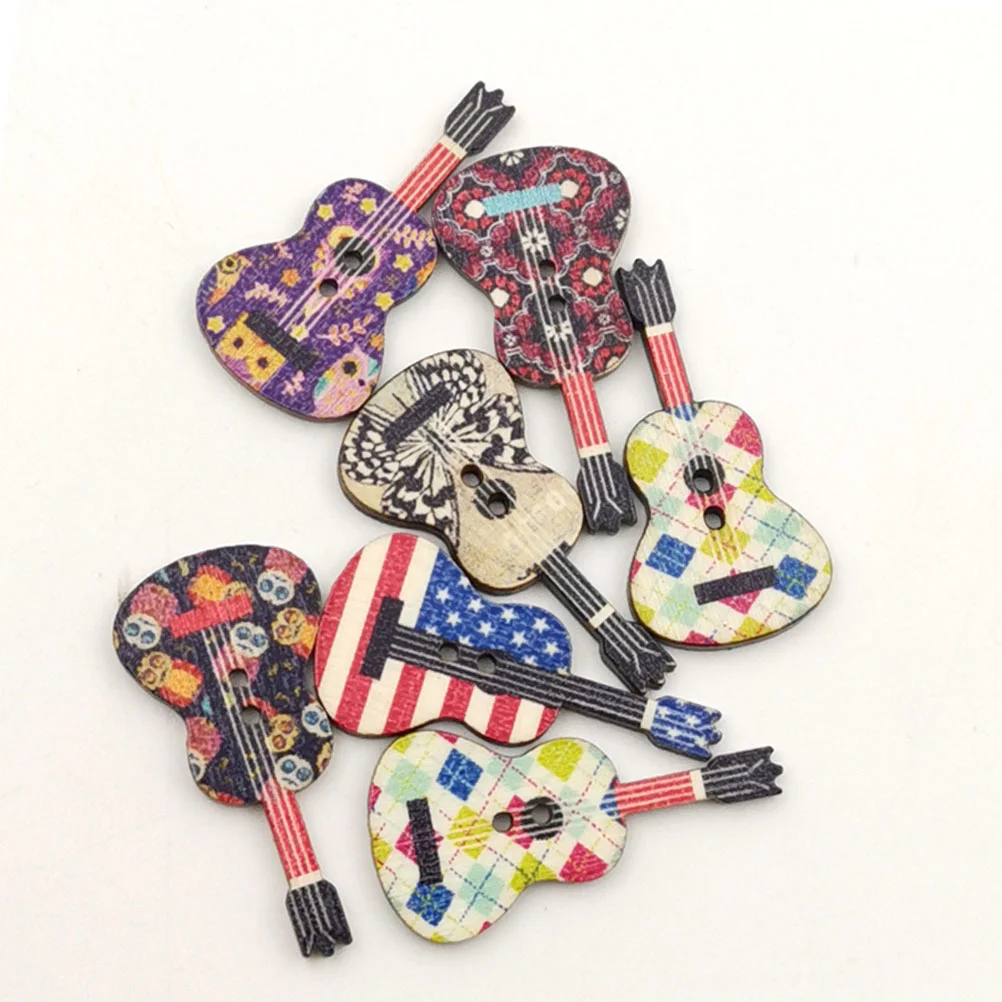 Buttons Wooden Guitar Sewing Button Accessories Diy Flag Decorative Pattern Colorful Print Colored Style Wood Embellishment
Buttons Wooden Guitar Sewing Button Accessories Diy Flag Decorative Pattern Colorful Print Colored Style Wood Embellishment