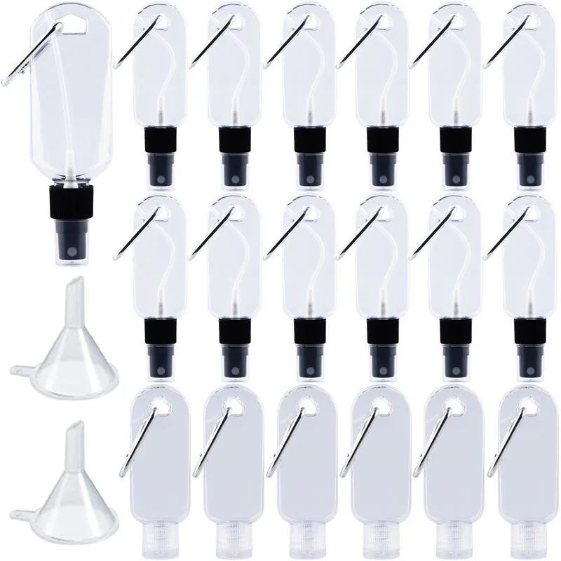 30/50ml Antiseptic Alcohol Spray Bottle Transparent Hand Sanitizer Bottle Empty Soap Dispenser Container Portable Hook Key Ring
30/50ml Antiseptic Alcohol Spray Bottle Transparent Hand Sanitizer Bottle Empty Soap Dispenser Container Portable Hook Key Ring