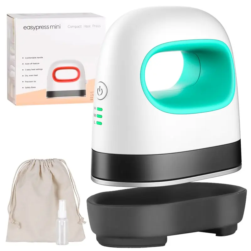 Mini Heat Press Machine, Small and Portable Heating Iron for T Shirts Shoes Hats, Green
Mini Heat Press Machine, Small and Portable Heating Iron for T Shirts Shoes Hats, Green