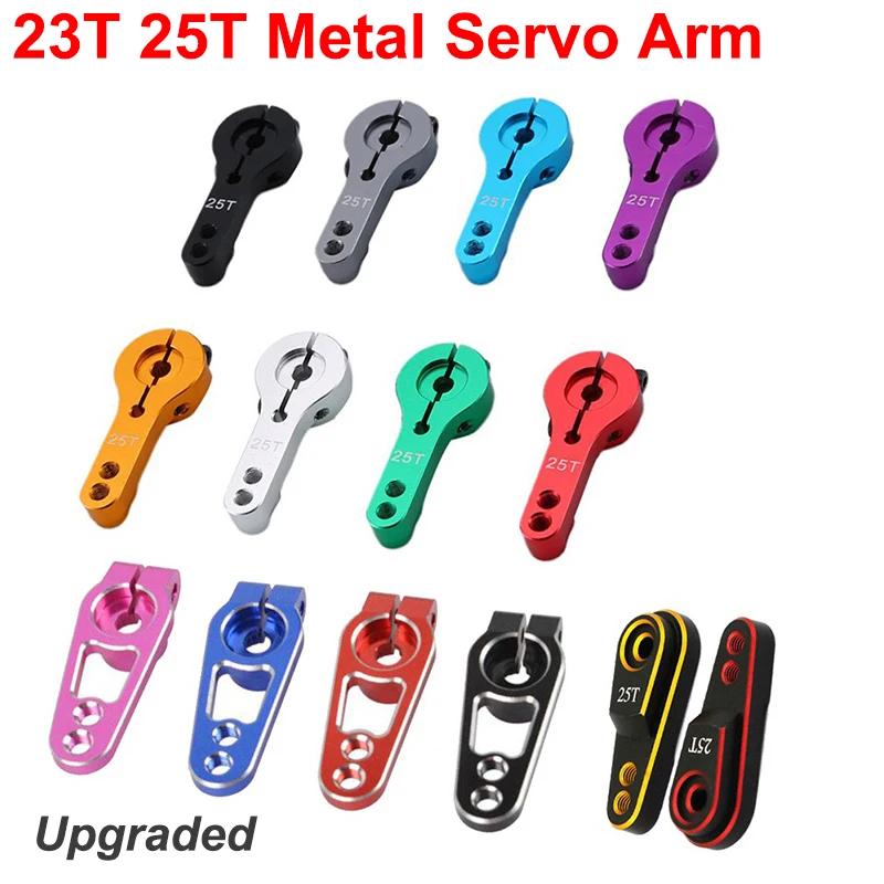 High Quality 23T 25T Upgraded Metal Aluminum M3 Threads RC Servo Arm for Futaba Savox Xcore HL HSP HD Power JX Dron Robot DIY 
High Quality 23T 25T Upgraded Metal Aluminum M3 Threads RC Servo Arm for Futaba Savox Xcore HL HSP HD Power JX Dron Robot DIY