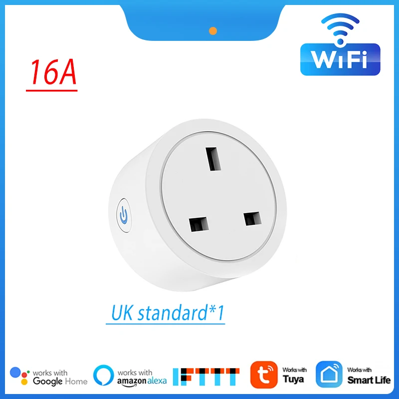 CoRui Tuya UK Smart Wifi Socket Smart Plug 16a With Measurement Voice Control Remote Controlworks With Alexa Google Assistant
CoRui Tuya UK Smart Wifi Socket Smart Plug 16a With Measurement Voice Control Remote Controlworks With Alexa Google Assistant