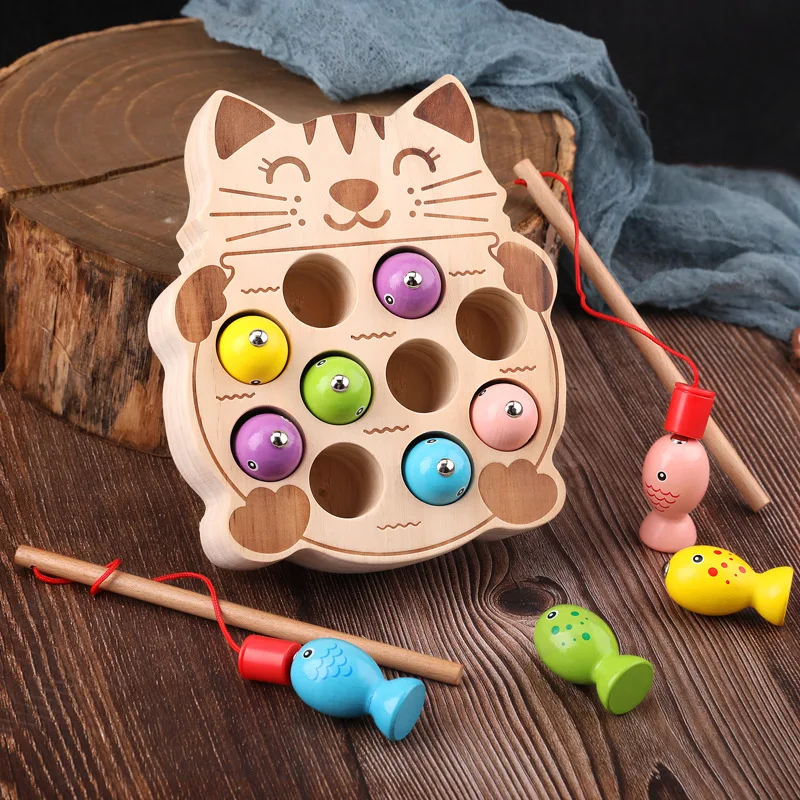 Kids Wooden Magnetic Fishing Toy Baby Educational Toys Fish Game Fish Rod and Fish Set Parent-child Interactive Toy Gifts
Kids Wooden Magnetic Fishing Toy Baby Educational Toys Fish Game Fish Rod and Fish Set Parent-child Interactive Toy Gifts