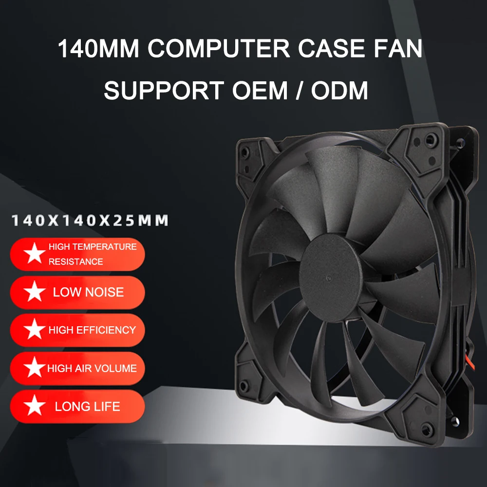 Кулер для игрового ПК, 140 мм, 12 В, 4 контакта
Кулер для игрового ПК, 140 мм, 12 В, 4 контакта