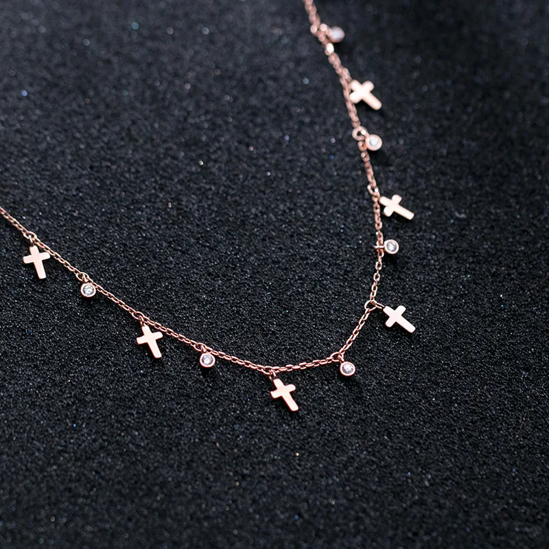Fashion Chain Cross Necklace 925 Sterling Slver for Women Jewelry Accessories Romantic Valentine's Day Gift Silver Color
Fashion Chain Cross Necklace 925 Sterling Slver for Women Jewelry Accessories Romantic Valentine's Day Gift Silver Color