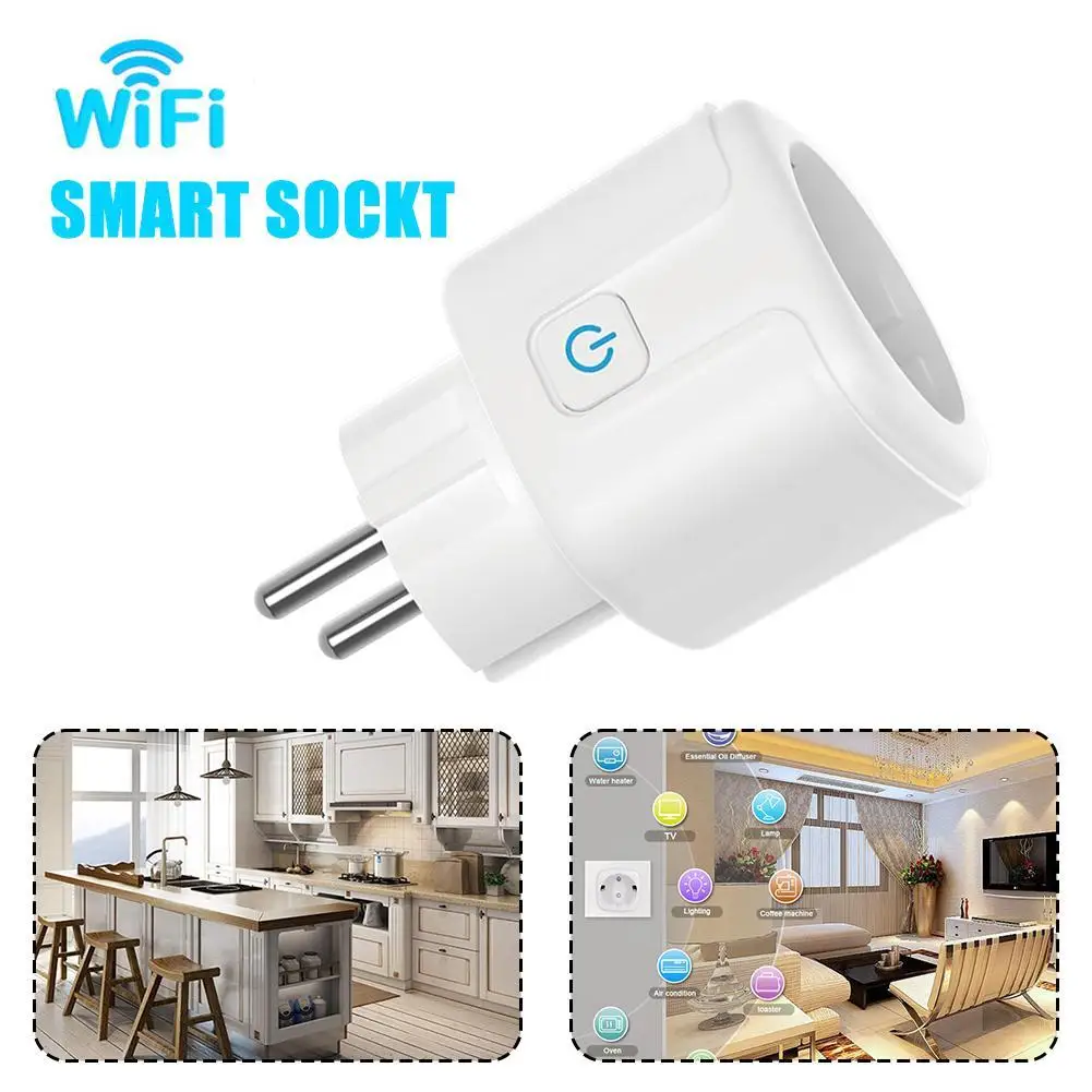 EU Smart Plug WiFi Socket 20A With Power Monitor Timing Function Tuya Smart Life APP Control Works With Alexa Google Home
EU Smart Plug WiFi Socket 20A With Power Monitor Timing Function Tuya Smart Life APP Control Works With Alexa Google Home