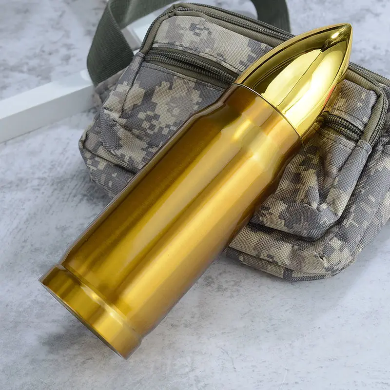 Bullet Head Vacuum Stainless Steel Thermos Cup Portable Student Creative Water Cup Bottle Outdoor Sports 350ml/500ml
Bullet Head Vacuum Stainless Steel Thermos Cup Portable Student Creative Water Cup Bottle Outdoor Sports 350ml/500ml