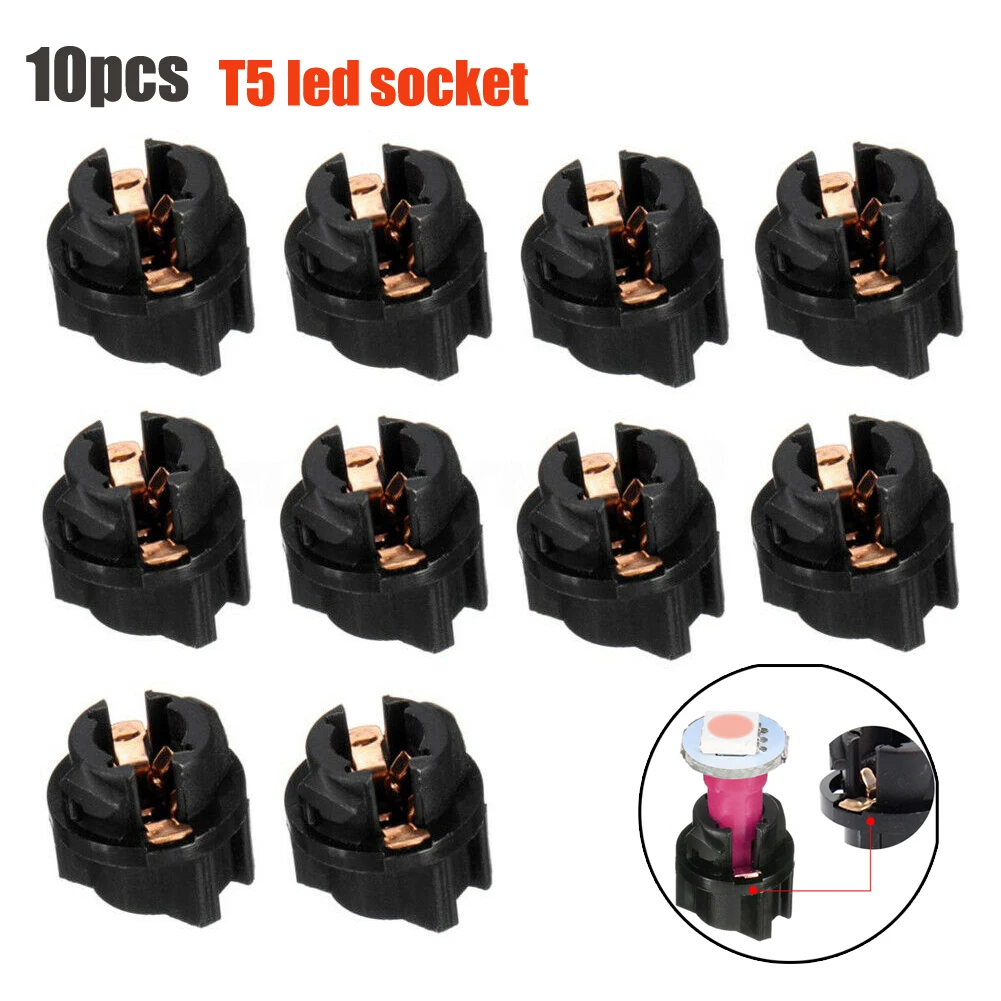 10pc T5 Lock Socket Car Dashboard Instrument Panel Cluster Dash Light Holder Best For T5 Wedge Bulbs 17 18 27 37 58 70 73 74 79
10pc T5 Lock Socket Car Dashboard Instrument Panel Cluster Dash Light Holder Best For T5 Wedge Bulbs 17 18 27 37 58 70 73 74 79