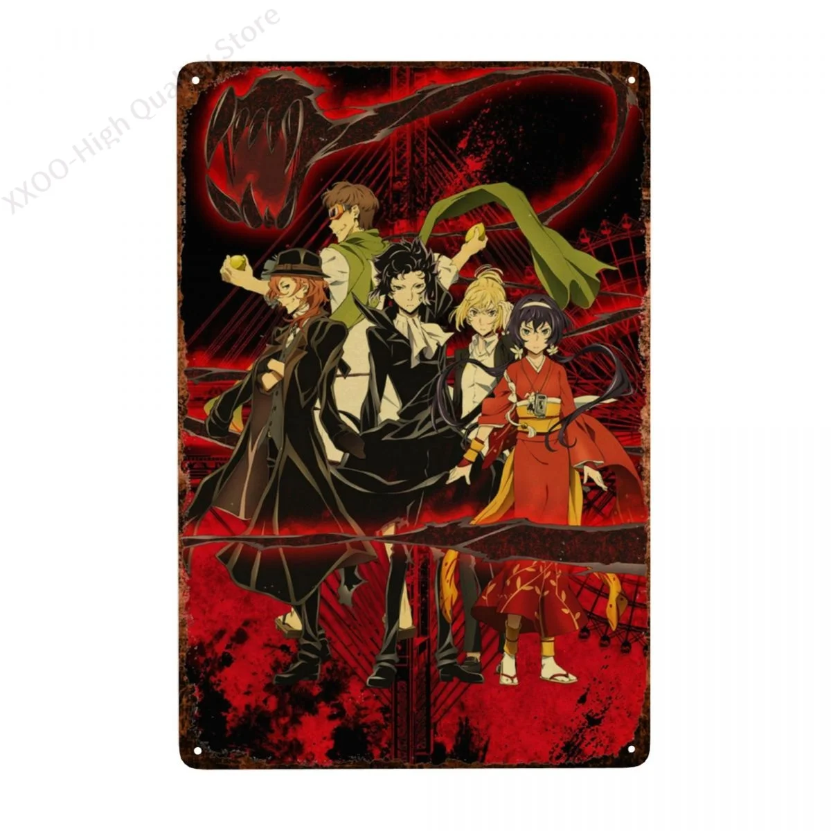 Bungo Stray Dog Japanese Anime-Vintage Metal Tin Sign Poster Plaque Wall Decor Bar Cafe Garden Outdoor Decoration Garage
Bungo Stray Dog Japanese Anime-Vintage Metal Tin Sign Poster Plaque Wall Decor Bar Cafe Garden Outdoor Decoration Garage