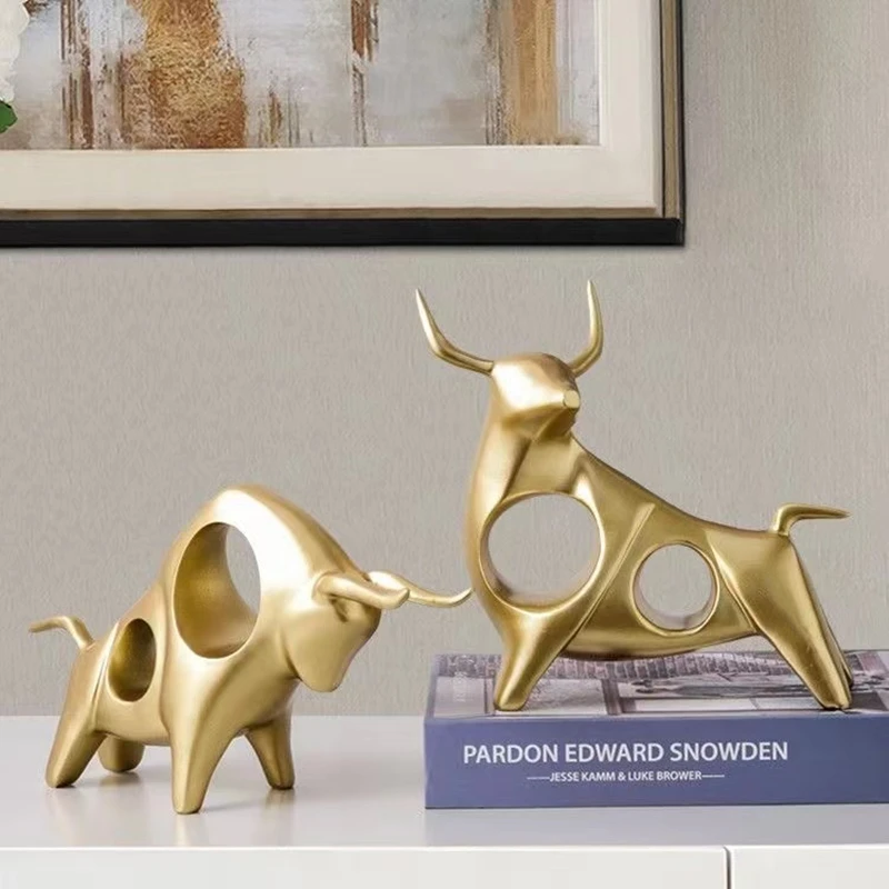 Creative Resin Animal Sculpture Abstract Simulation Cattle Bull Statue Golden Hollow Modern Home Decoration Accessories European
Creative Resin Animal Sculpture Abstract Simulation Cattle Bull Statue Golden Hollow Modern Home Decoration Accessories European