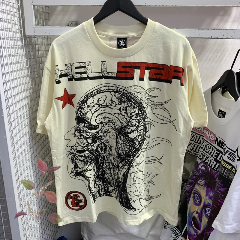 Футболки с принтом в виде человеческого головы, с рисунком Hellstar, летние футболки с круглым вырезом, нейтральный минимализм, мужские и женские футболки Hellstar
Футболки с принтом в виде человеческого головы, с рисунком Hellstar, летние футболки с круглым вырезом, нейтральный минимализм, мужские и женские футболки Hellstar