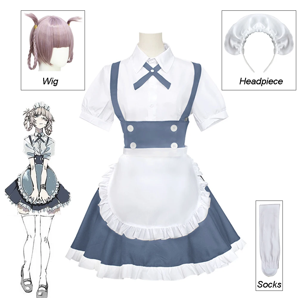 Nanakusa Nazuna Cosplay Costume Wig Skirt Anime CALL OF THE NIGHT Woman Maid Grey Uniform Halloween Christmas Carnival Full Set
Nanakusa Nazuna Cosplay Costume Wig Skirt Anime CALL OF THE NIGHT Woman Maid Grey Uniform Halloween Christmas Carnival Full Set