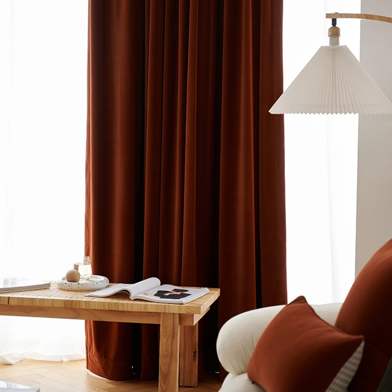 Australian wool caramel curtains for living room bedroom blackout thickened velvet non-pour velvet retro Light luxury
Australian wool caramel curtains for living room bedroom blackout thickened velvet non-pour velvet retro Light luxury