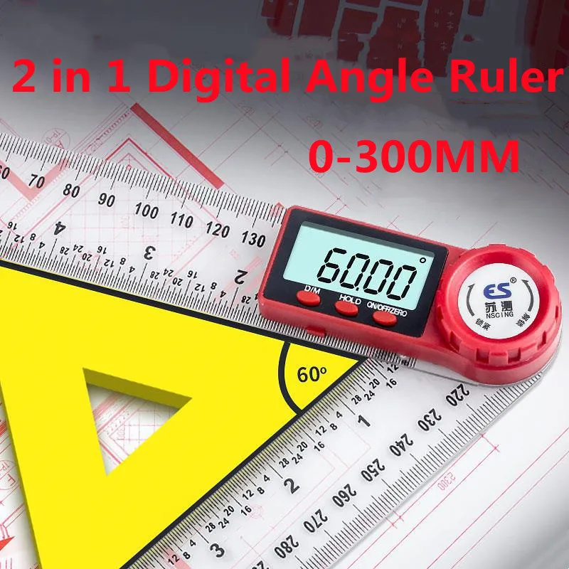 0-300MM Digital Meter Angle Inclinometer Angle Digital Ruler Electron Goniometer Protractor Angle Finder Measuring Tool
0-300MM Digital Meter Angle Inclinometer Angle Digital Ruler Electron Goniometer Protractor Angle Finder Measuring Tool